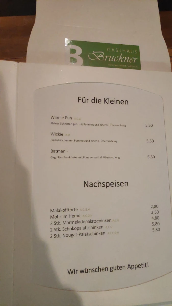 Speisekarte photo 5