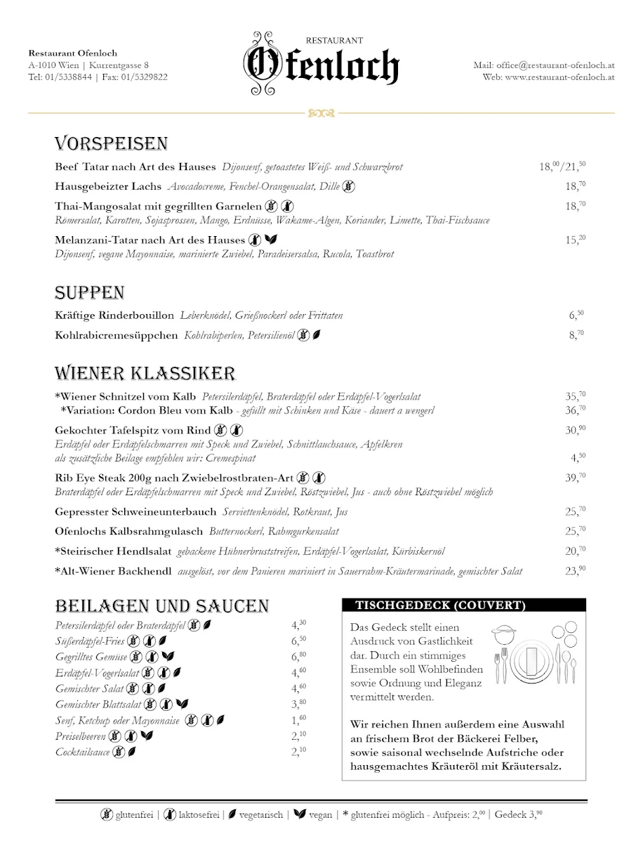 Speisekarte photo 1