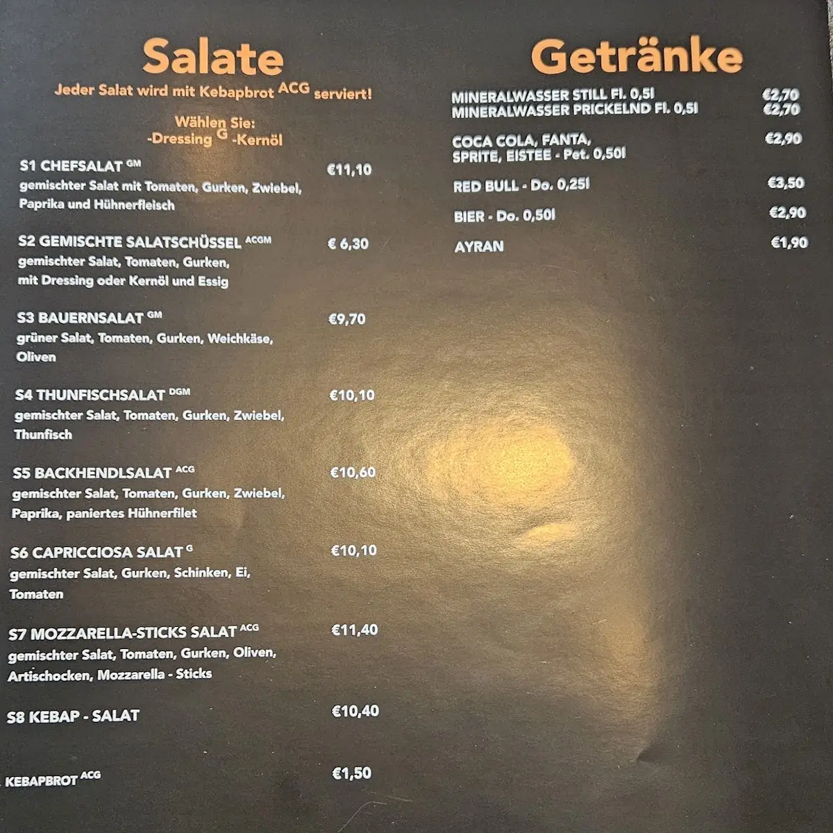 Speisekarte photo 2