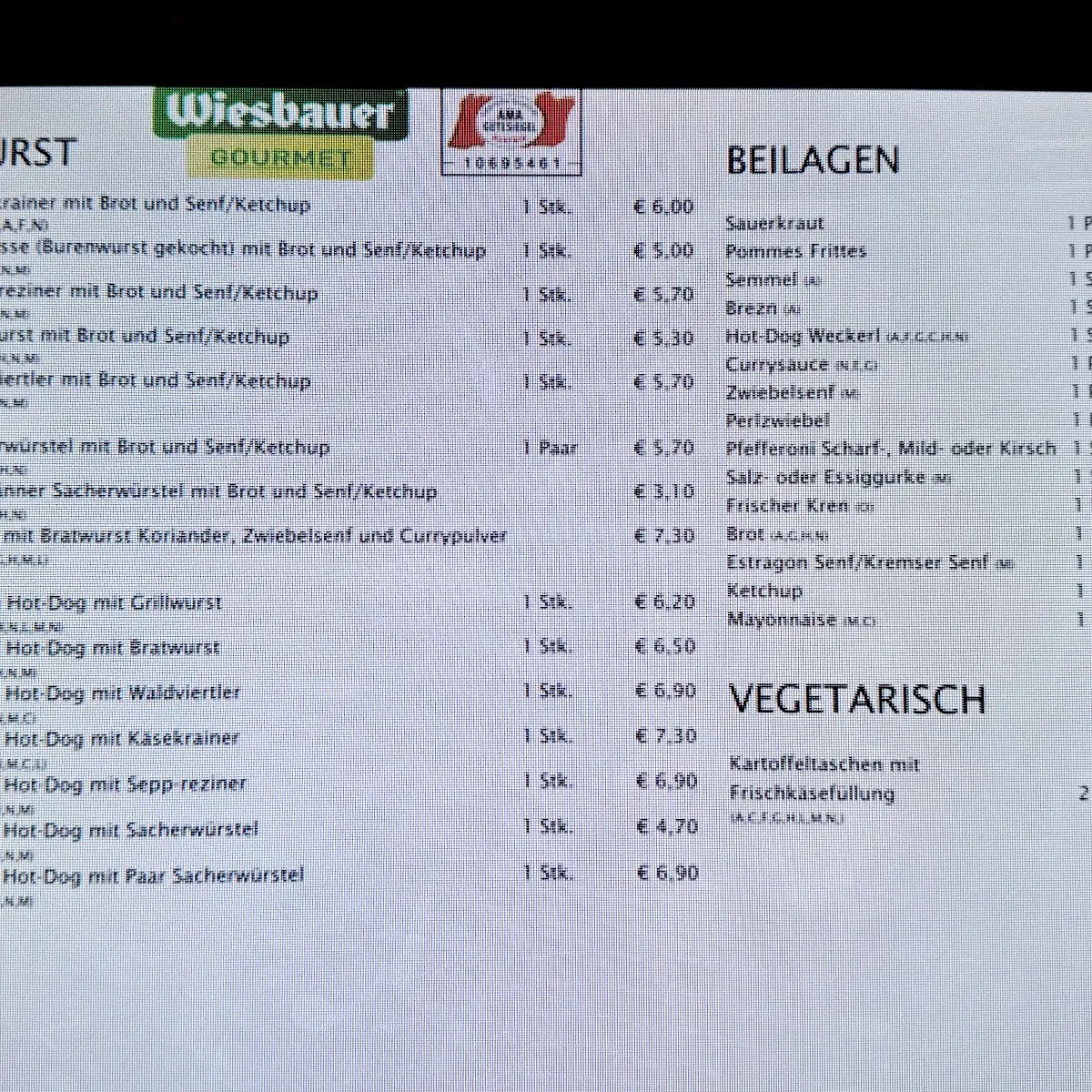 Speisekarte photo 5