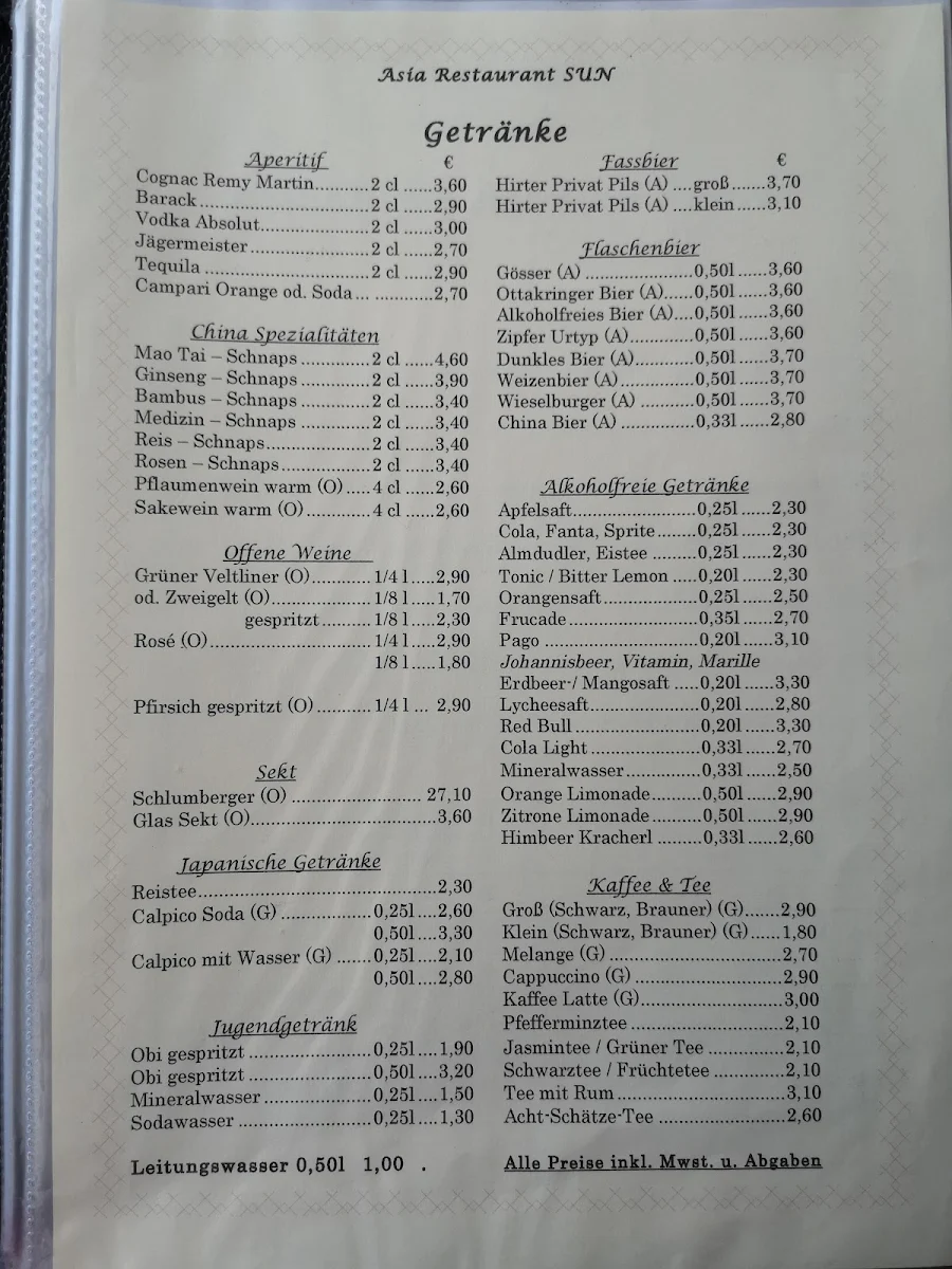 Speisekarte photo 1