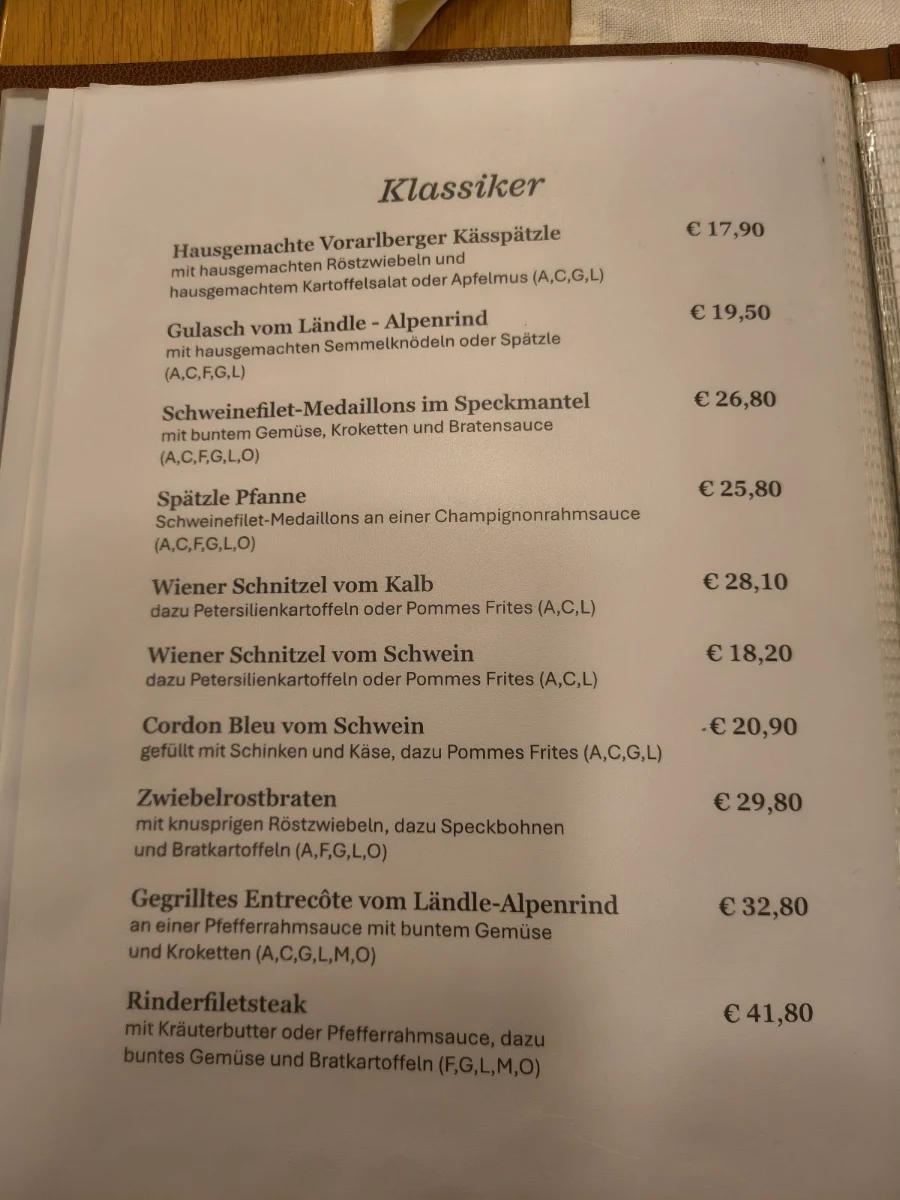 Speisekarte photo 1