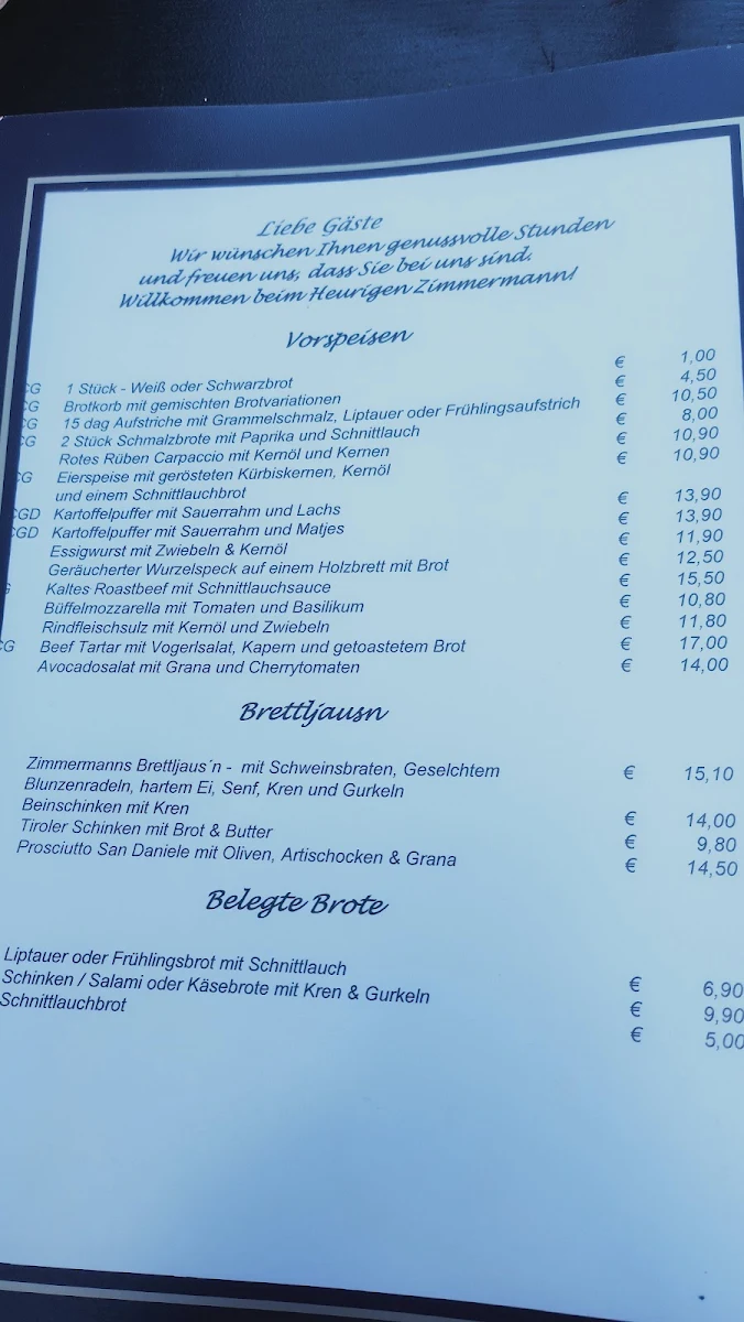 Speisekarte photo 5