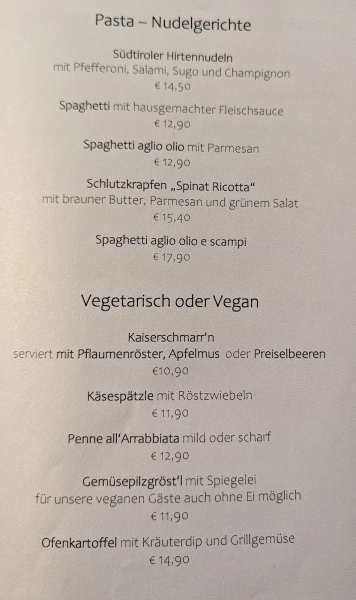 Speisekarte photo 1