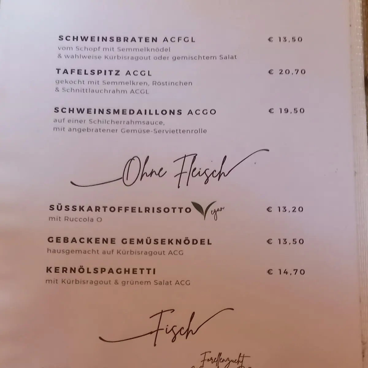 Speisekarte photo 4