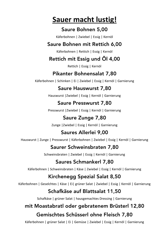 Speisekarte photo 2