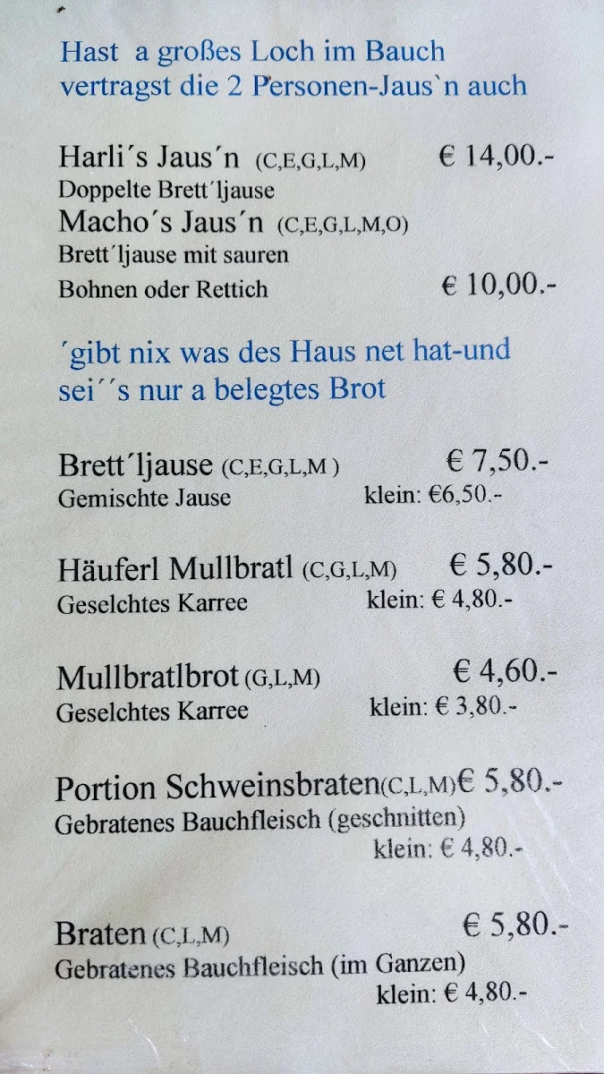 Speisekarte photo 1