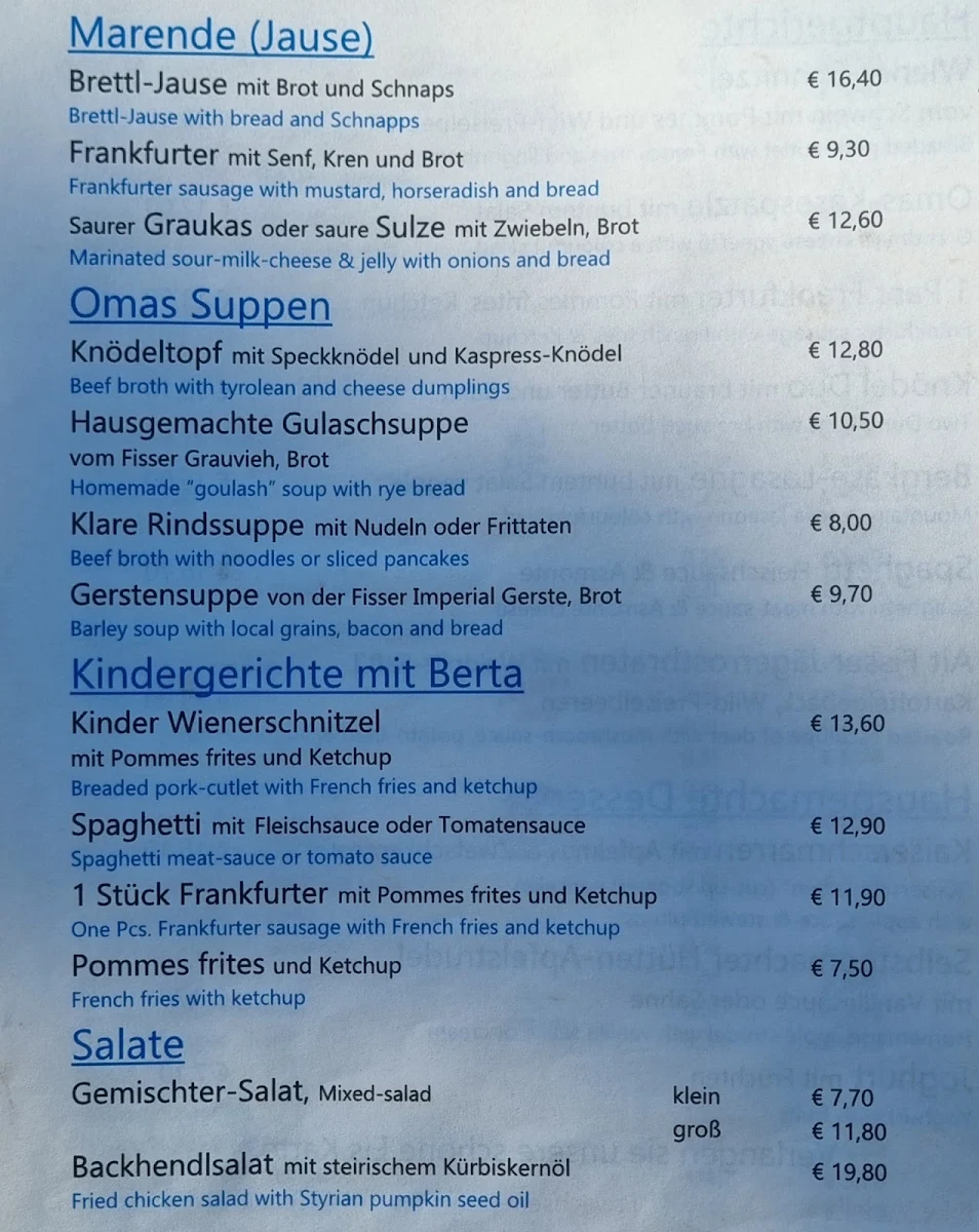 Speisekarte photo 2