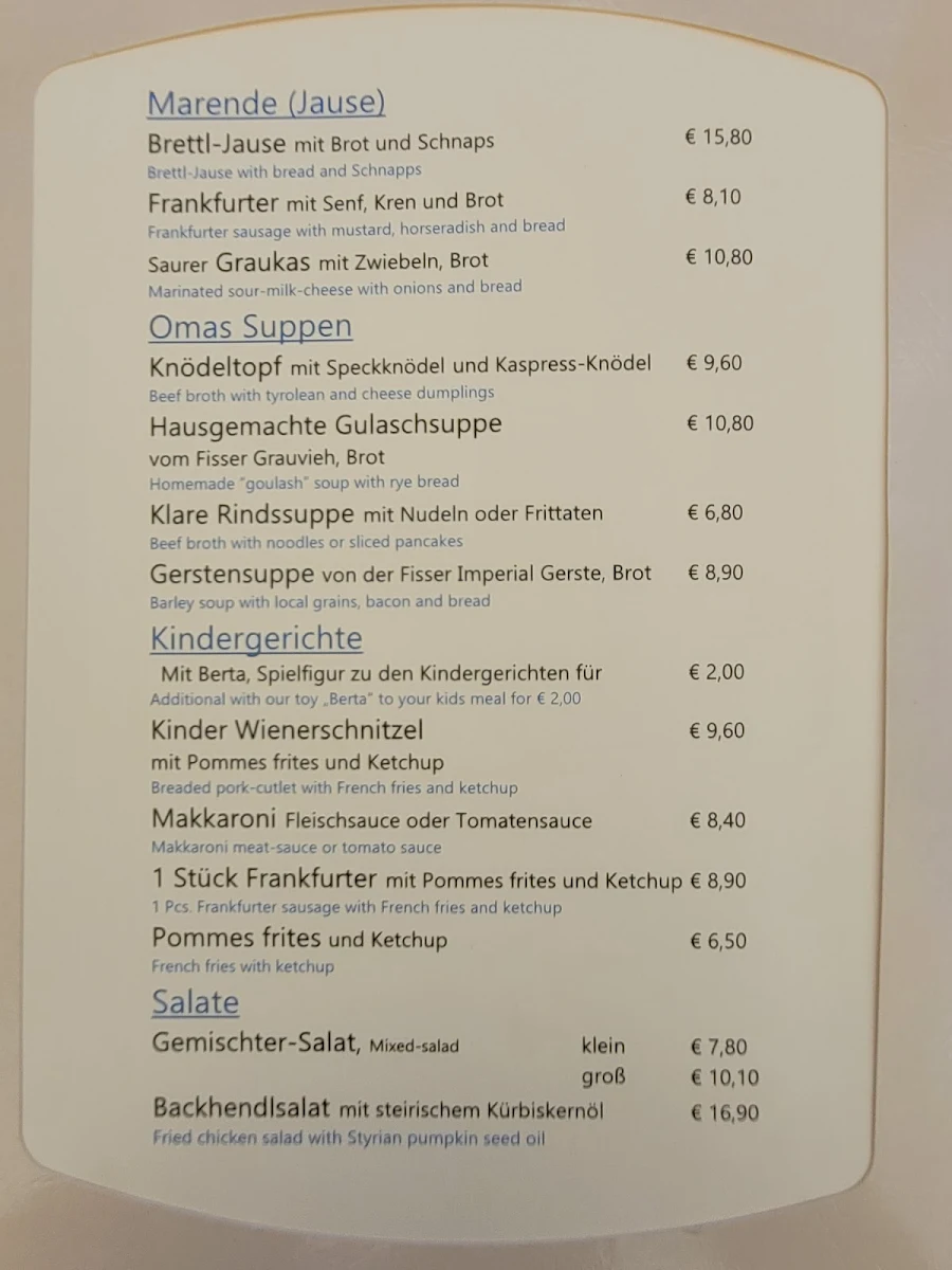 Speisekarte photo 5