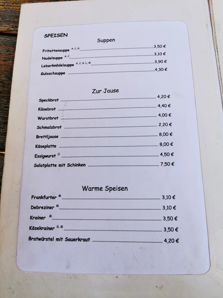 Speisekarte photo 3
