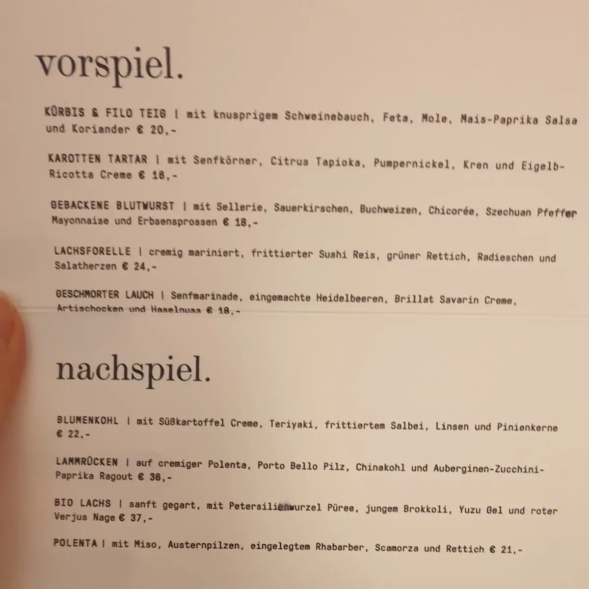 Speisekarte photo 4