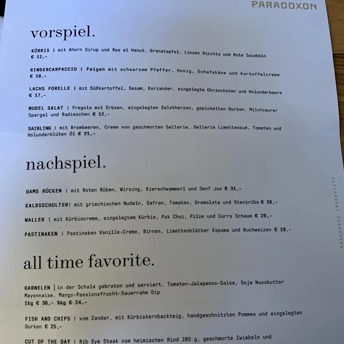 Speisekarte photo 6