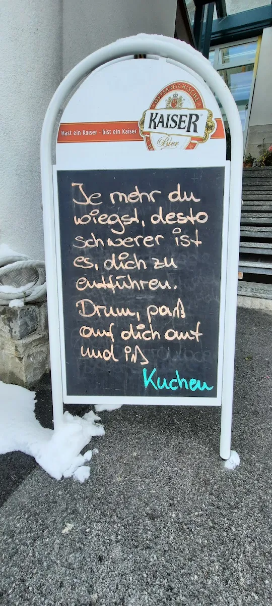 Speisekarte, Gasthof Valluga St. Christoph