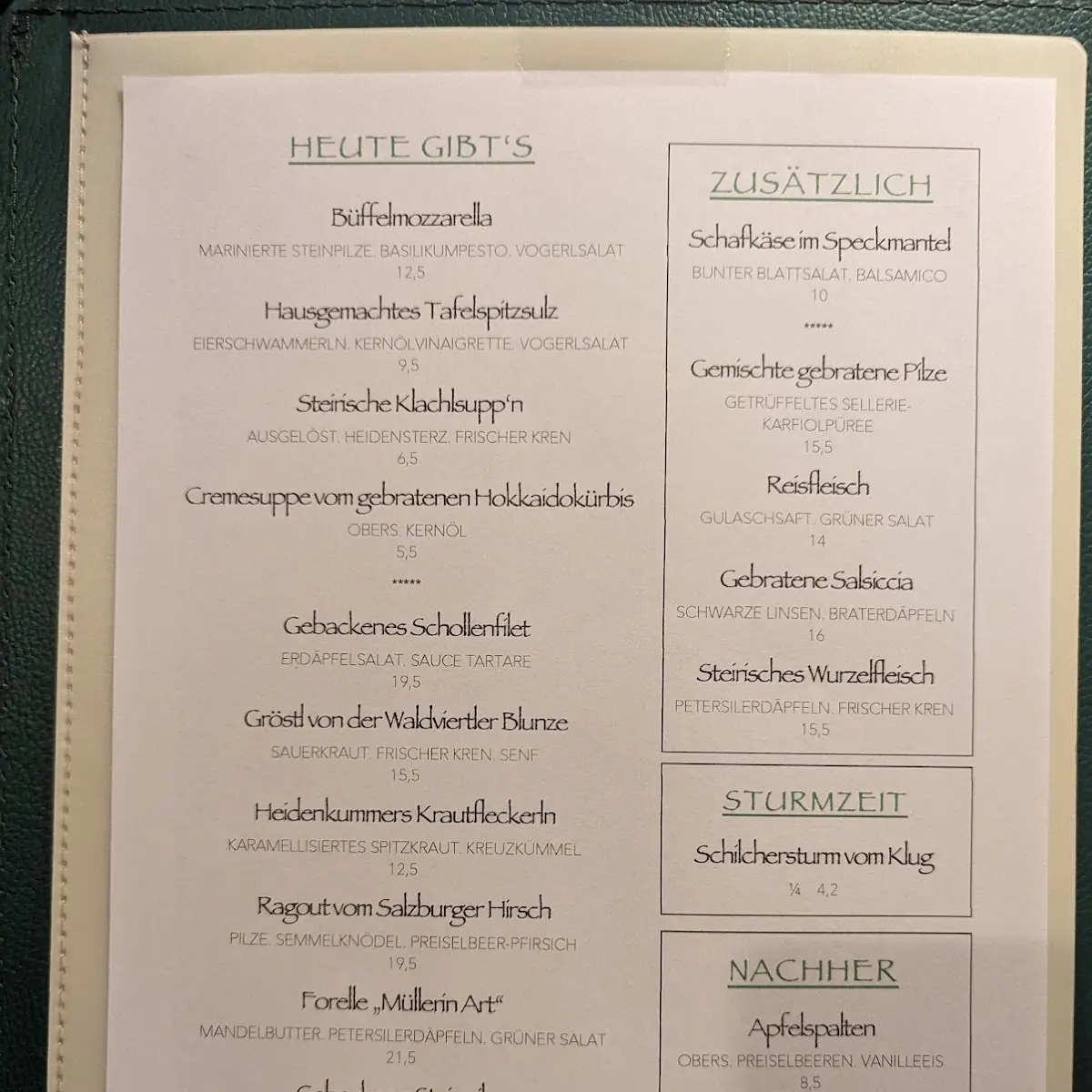 Speisekarte photo 3