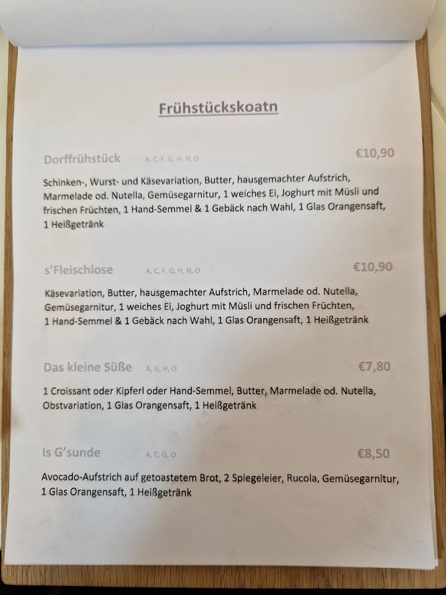 Speisekarte photo 1