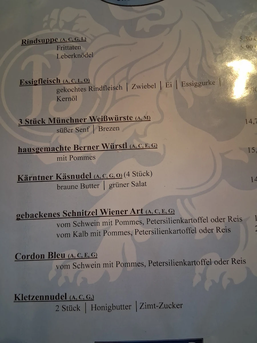 Speisekarte photo 2