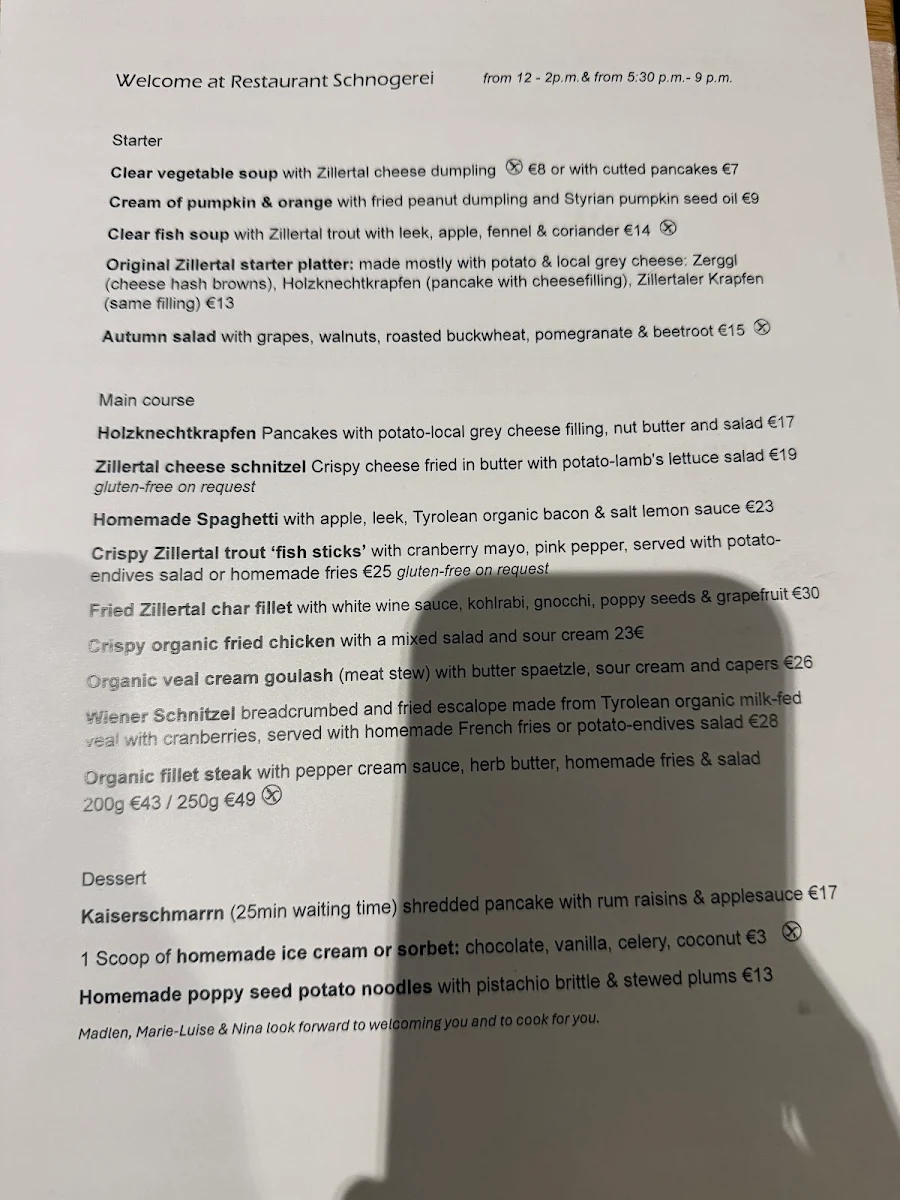 Speisekarte photo 1