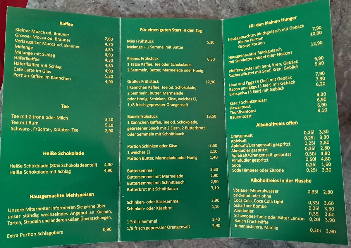 Speisekarte photo 1