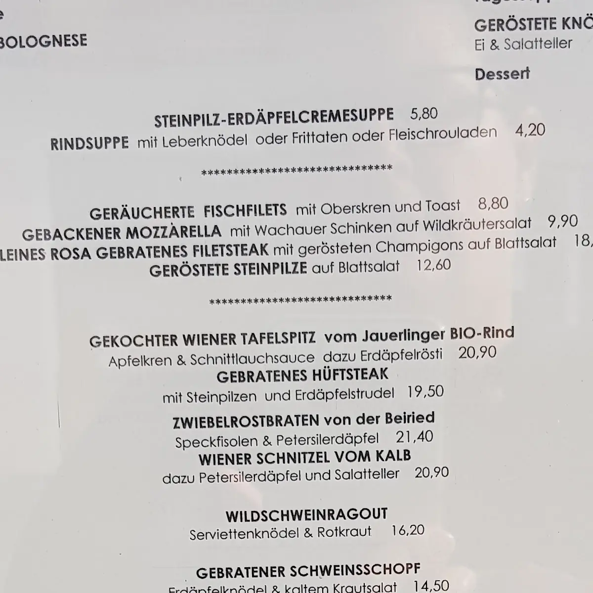 Speisekarte photo 6