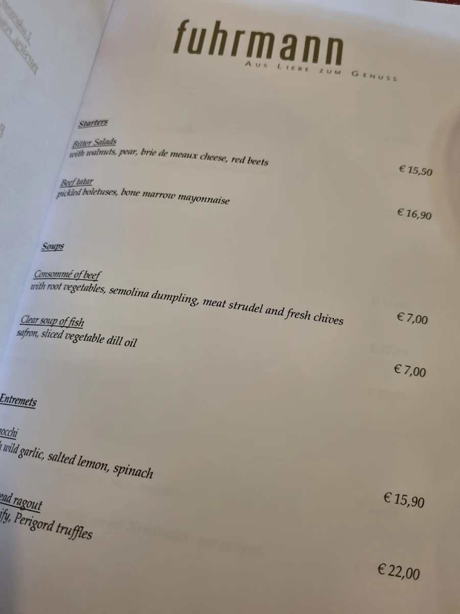 Speisekarte photo 1