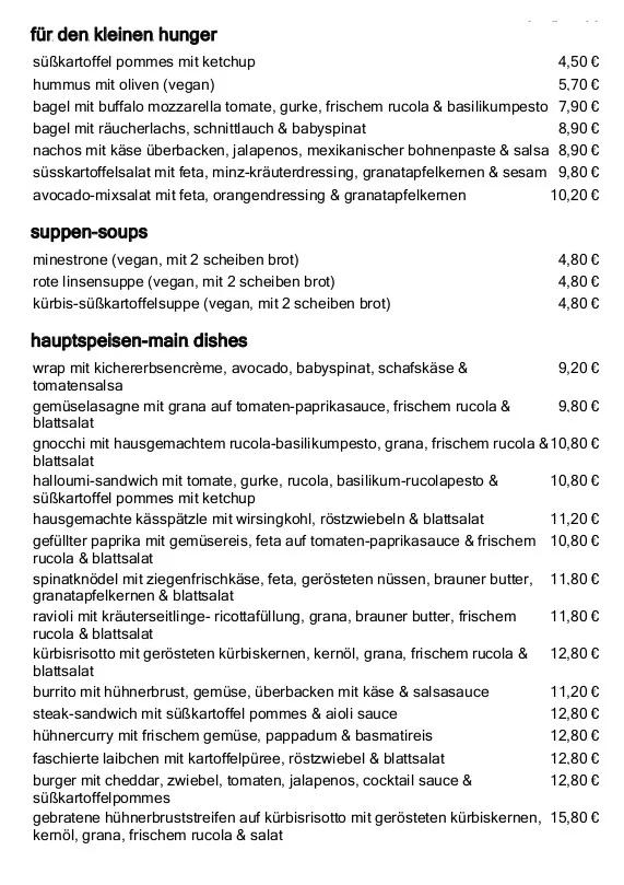 Speisekarte photo 2