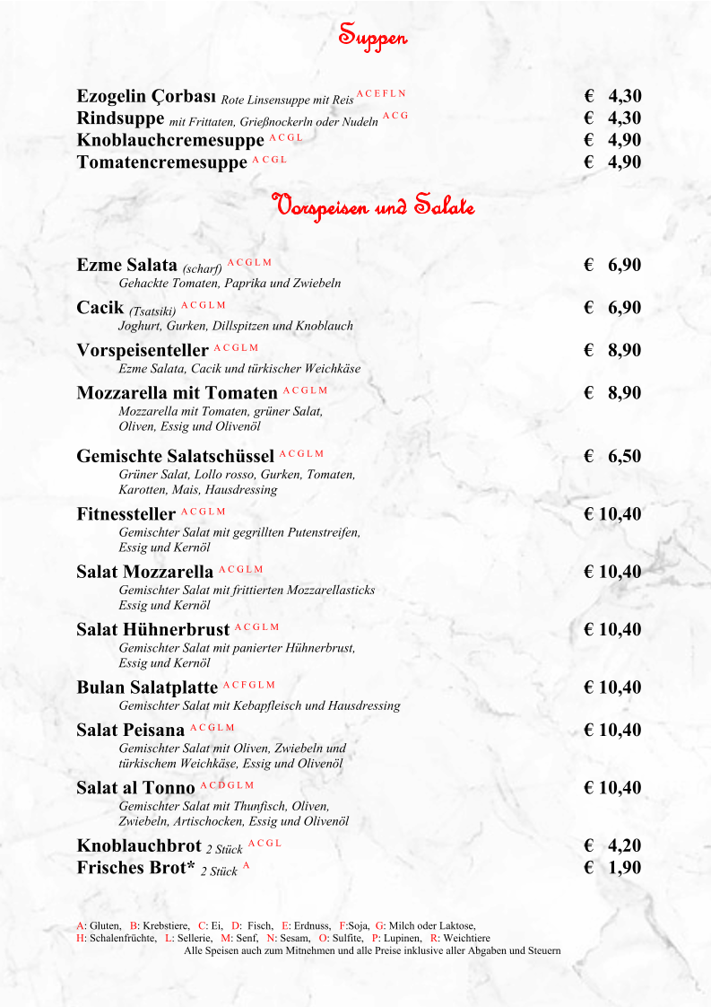 Speisekarte photo 5