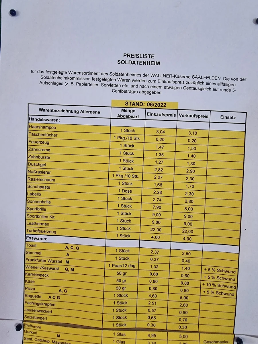 Speisekarte photo 2