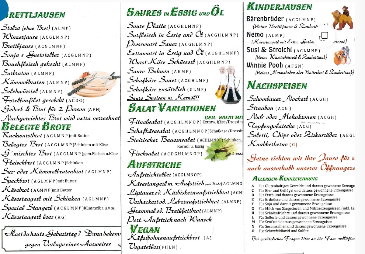 Speisekarte photo 1