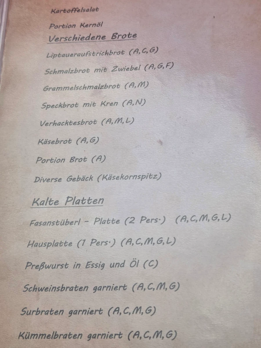 Speisekarte photo 1