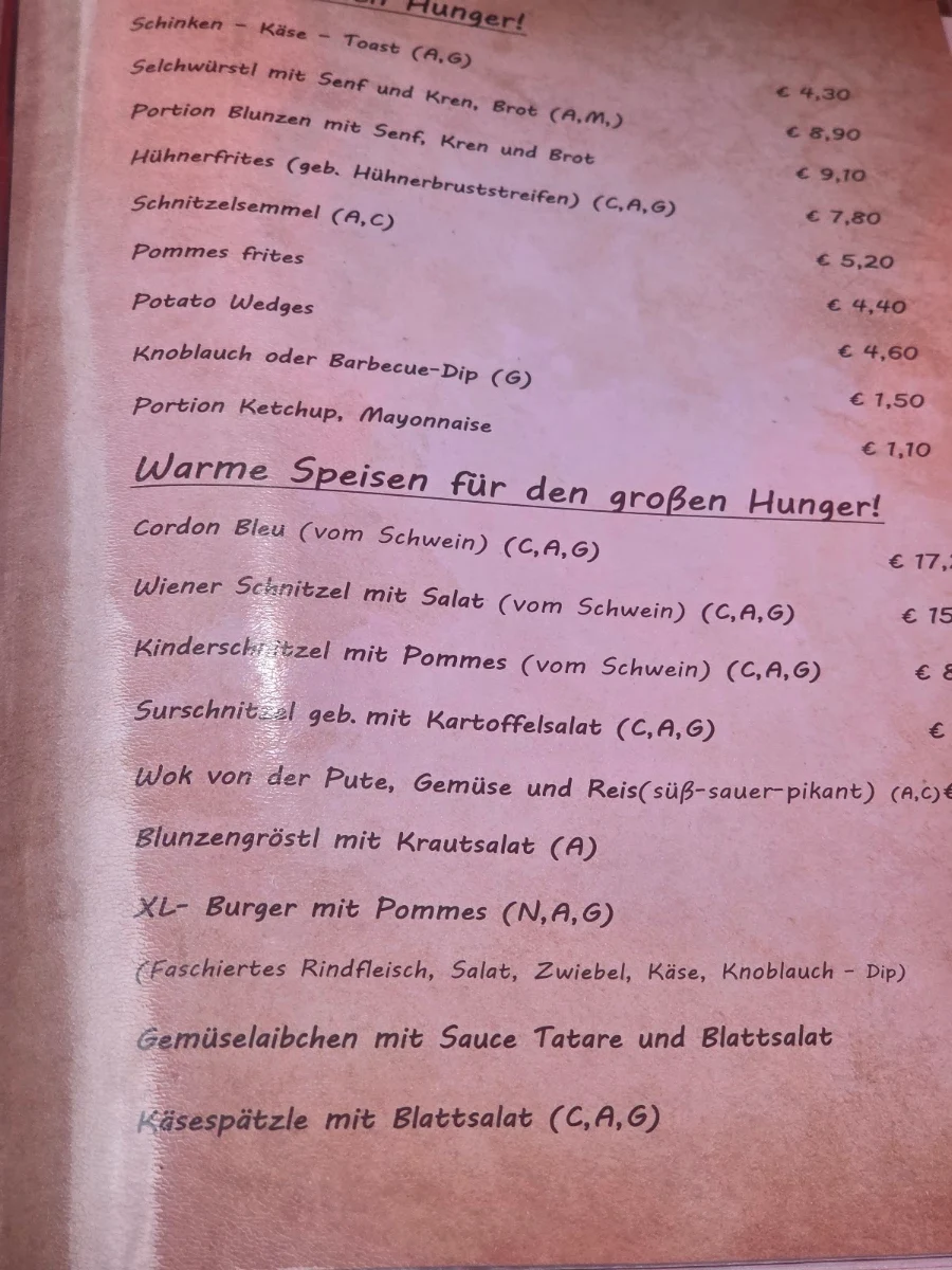 Speisekarte photo 2