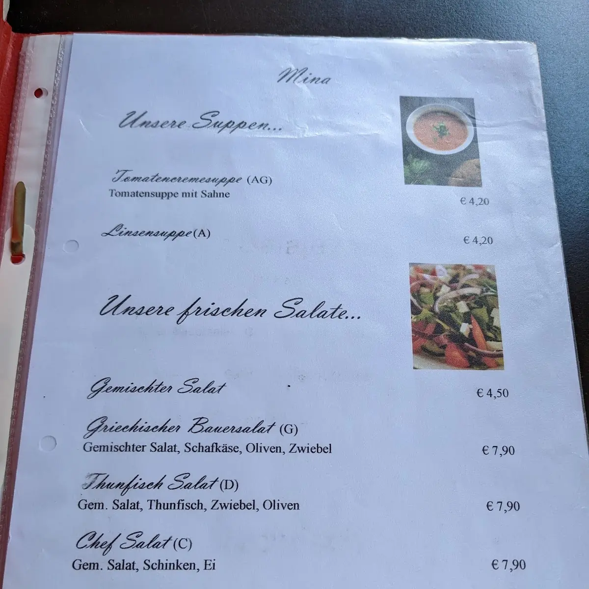 Speisekarte photo 1