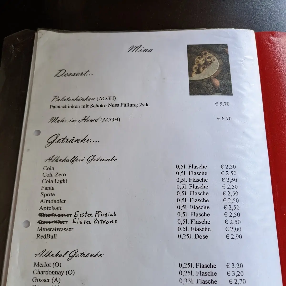 Speisekarte photo 2