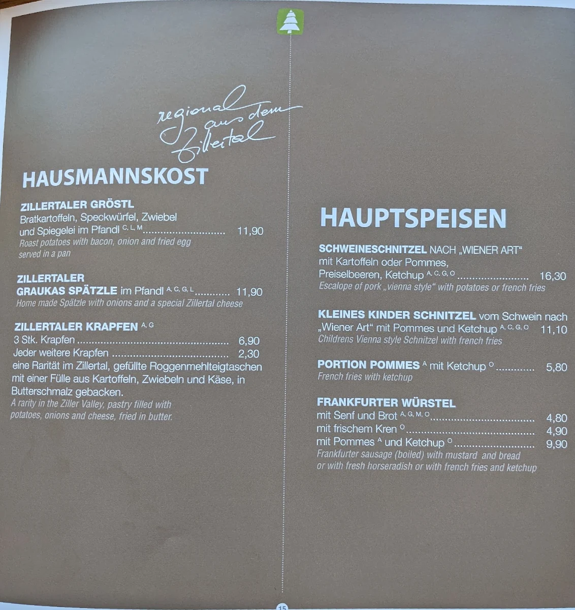Speisekarte photo 2