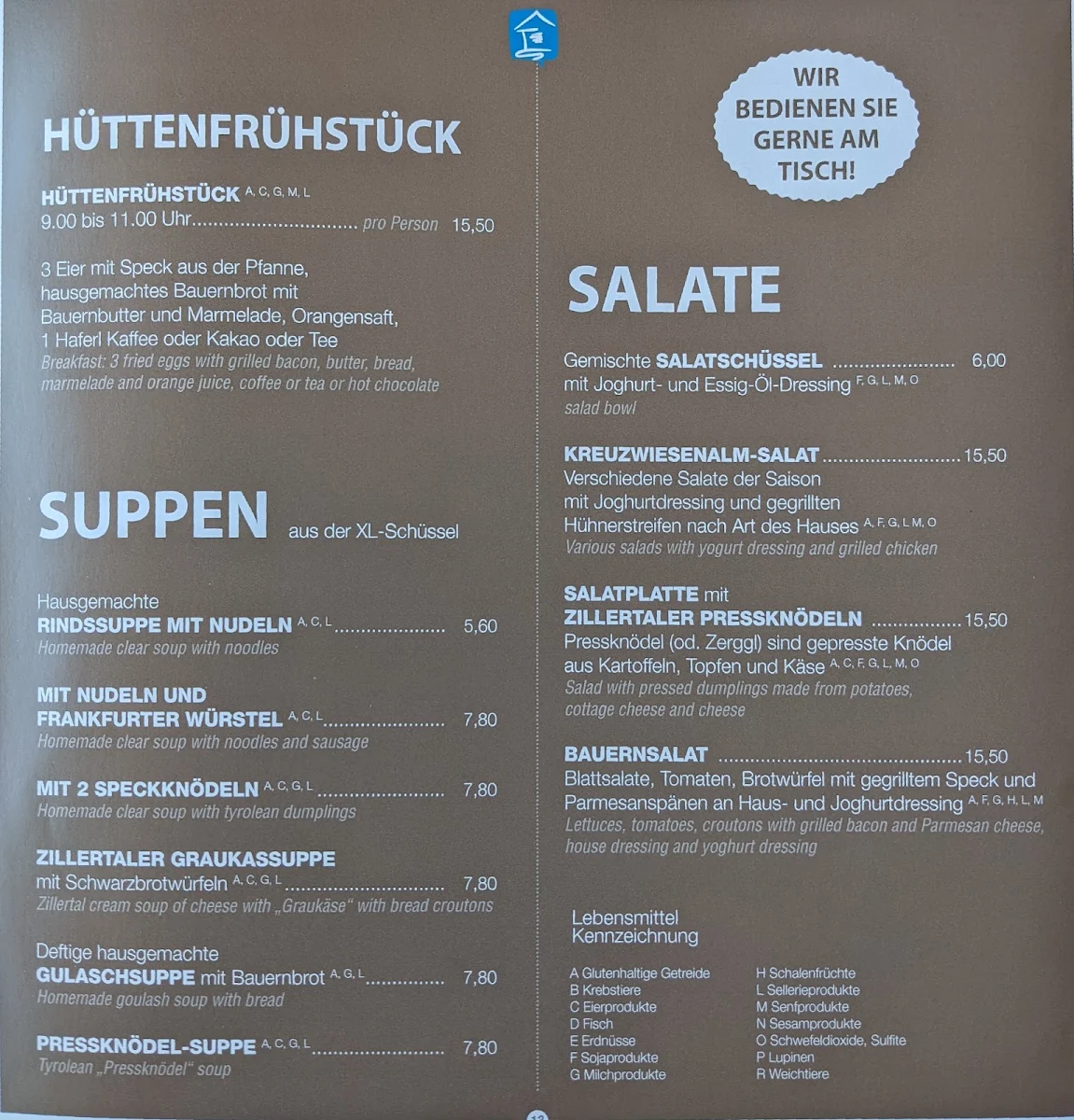 Speisekarte photo 3