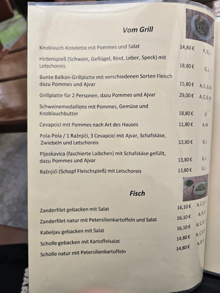 Speisekarte photo 1