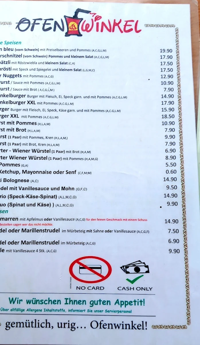 Speisekarte photo 1