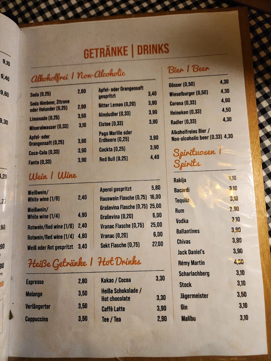 Speisekarte photo 2