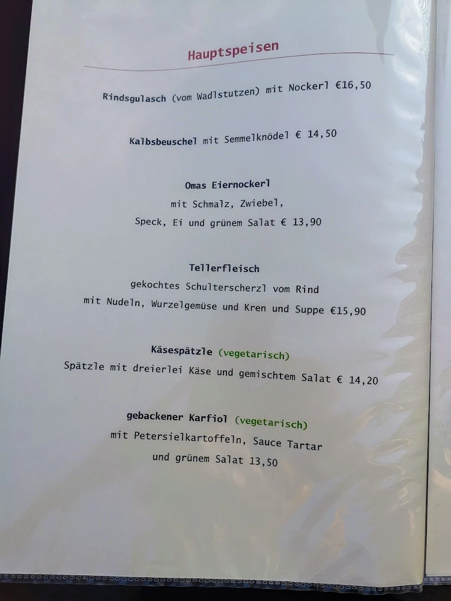Speisekarte photo 2