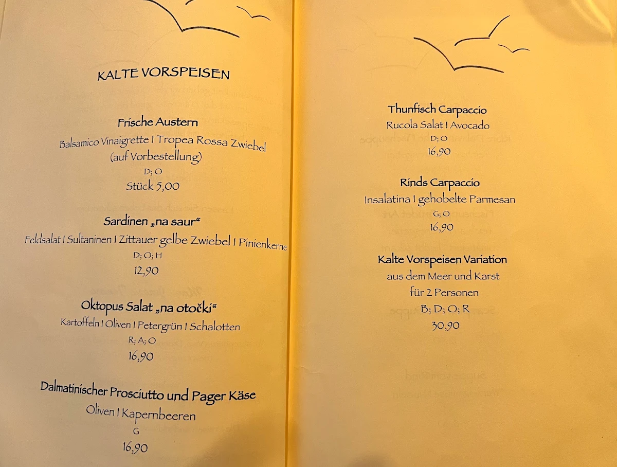 Speisekarte photo 1