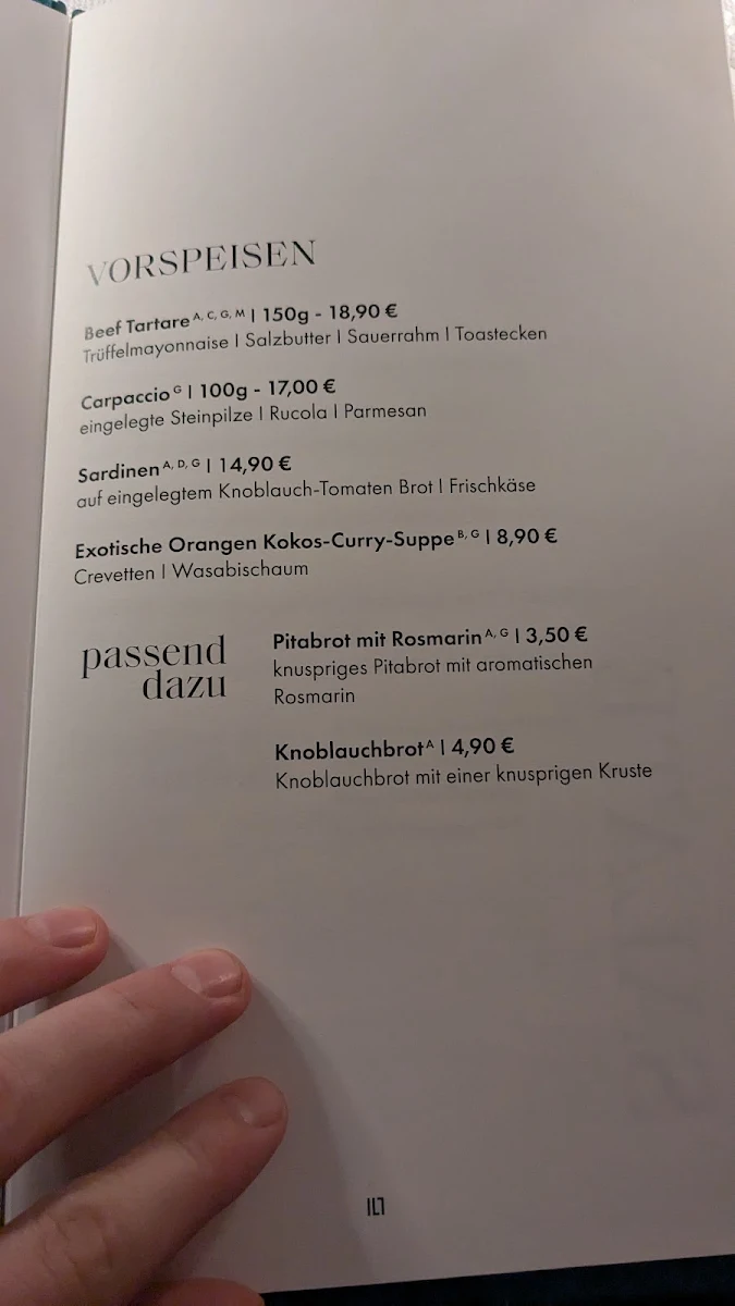 Speisekarte photo 2