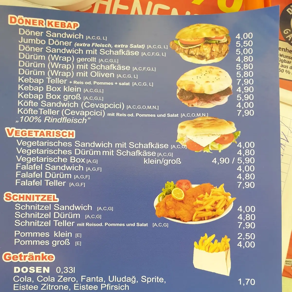 Speisekarte photo 1