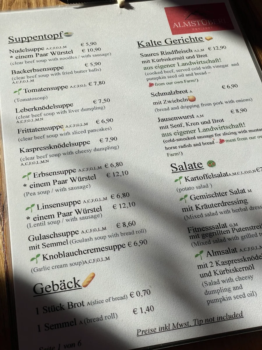 Speisekarte photo 4