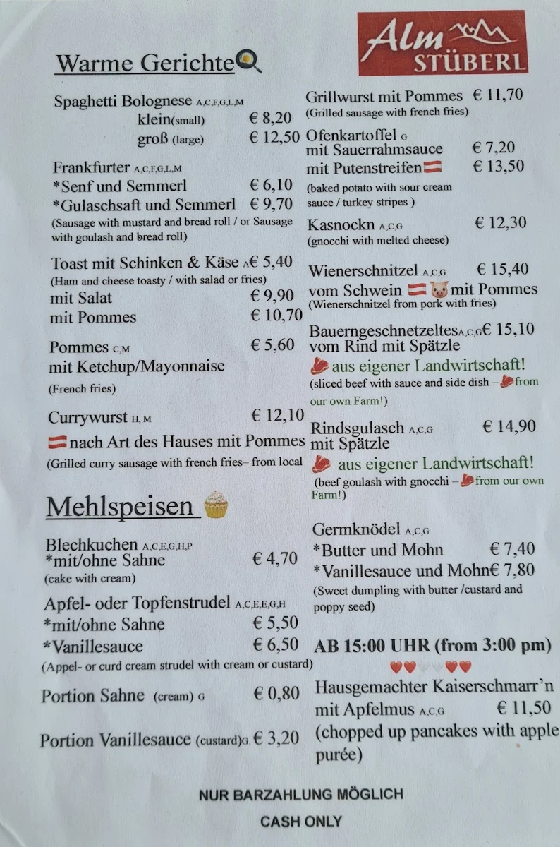Speisekarte photo 5