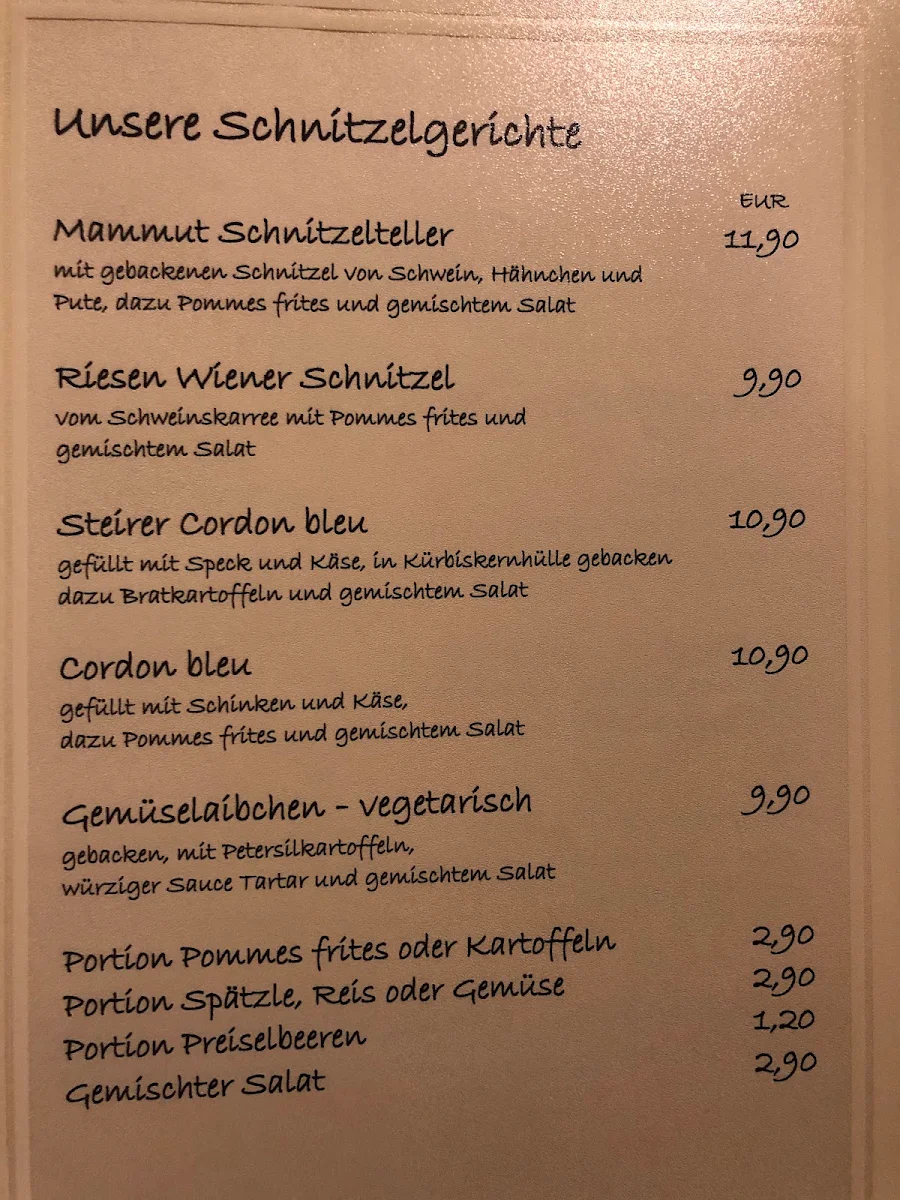 Speisekarte photo 2