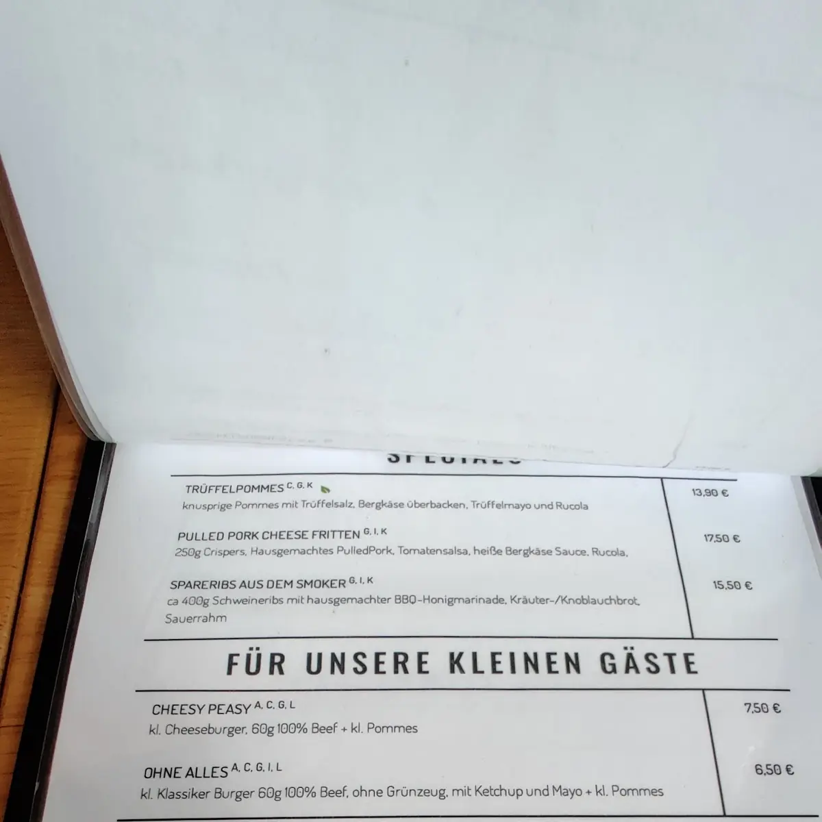 Speisekarte photo 5