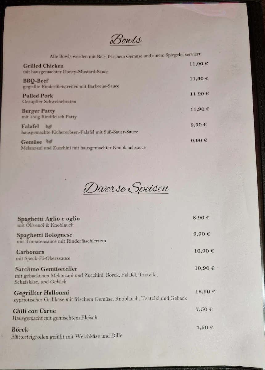 Speisekarte photo 2