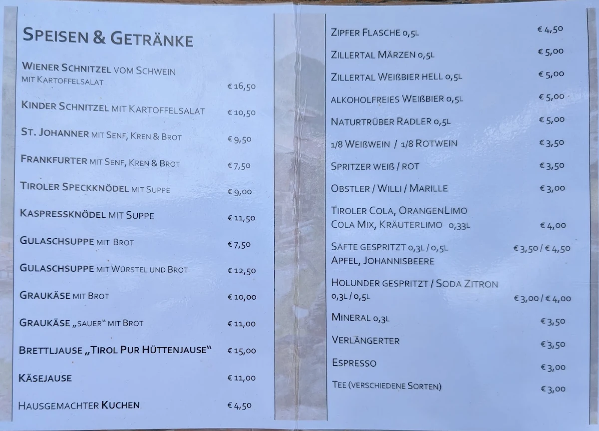 Speisekarte photo 1