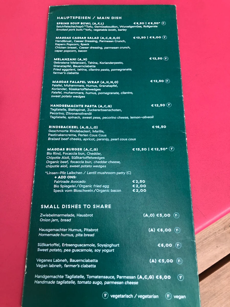 Speisekarte photo 1