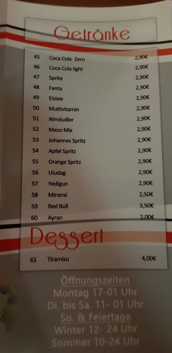 Speisekarte photo 6