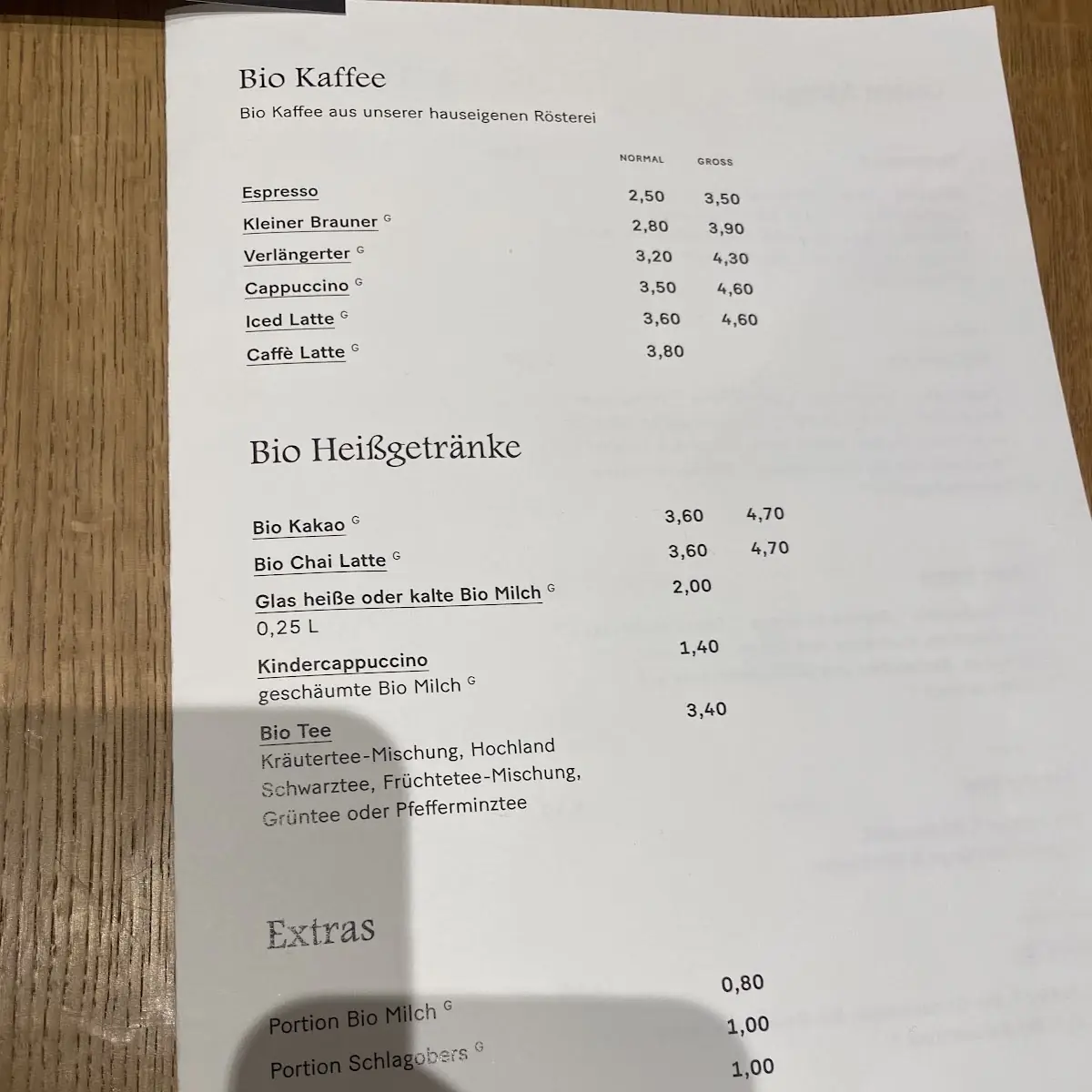 Speisekarte photo 2